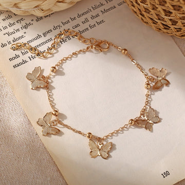 Bohemian Summer Anklets For Women Butterfly Ankle Bracelets Girls Barefoot on Leg Chain Jewelry Gift daiiibabyyy